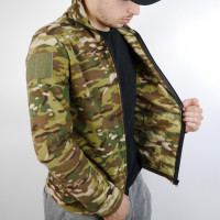 Тактична флісова кофта мультикам