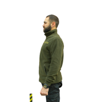 Кофта флісова хакі на блискавці Ukr Cossacks