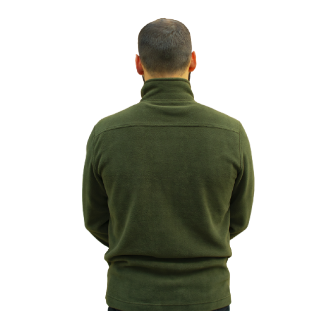 Кофта флісова хакі на блискавці Ukr Cossacks