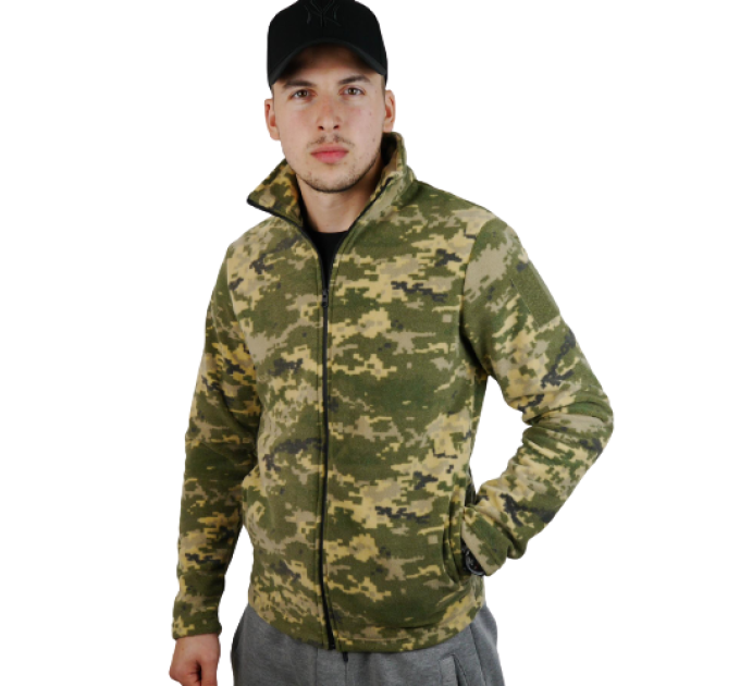 Тактична флісова кофта піксель