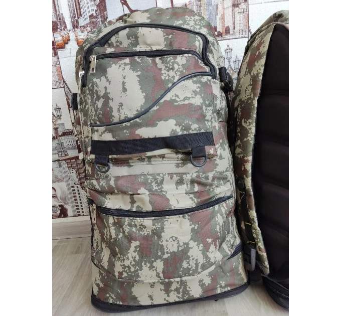 Рюкзак тактичний трансформер УНІВЕРСАЛЬНИЙ КМУФЛЯЖ об'ємом 40- 65 л, військовий, армійський, похідний